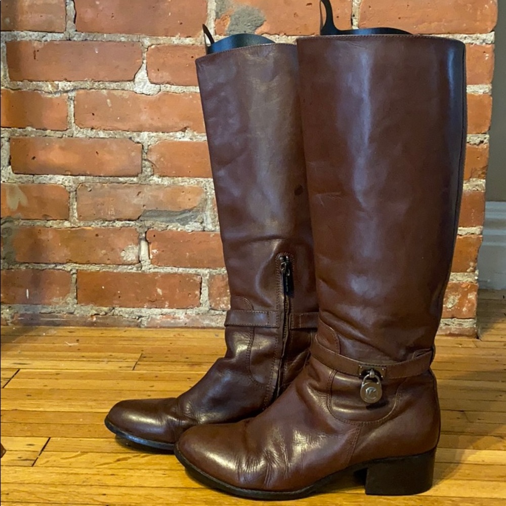 Michael Kors brown riding boots size 9